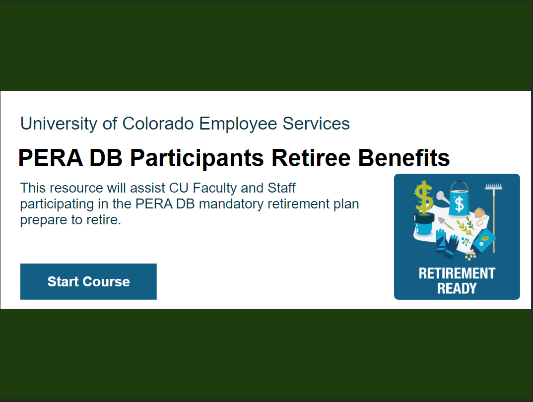 Retirement for PERA participants - click to watch course