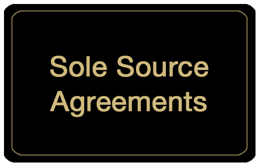 Sole Source Agreements