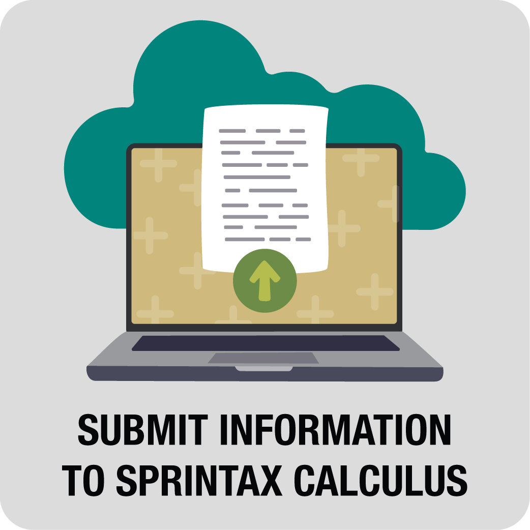 Submit information to Sprintax Calculus