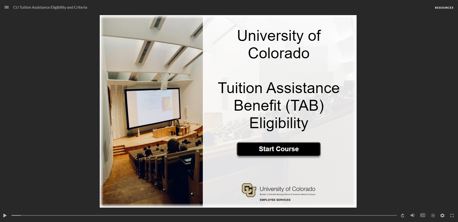 Tuition Assistance Benefit  Eligibility course