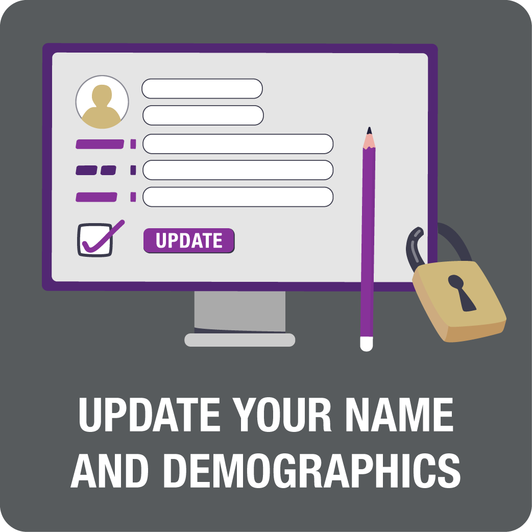 Update your name and demographics