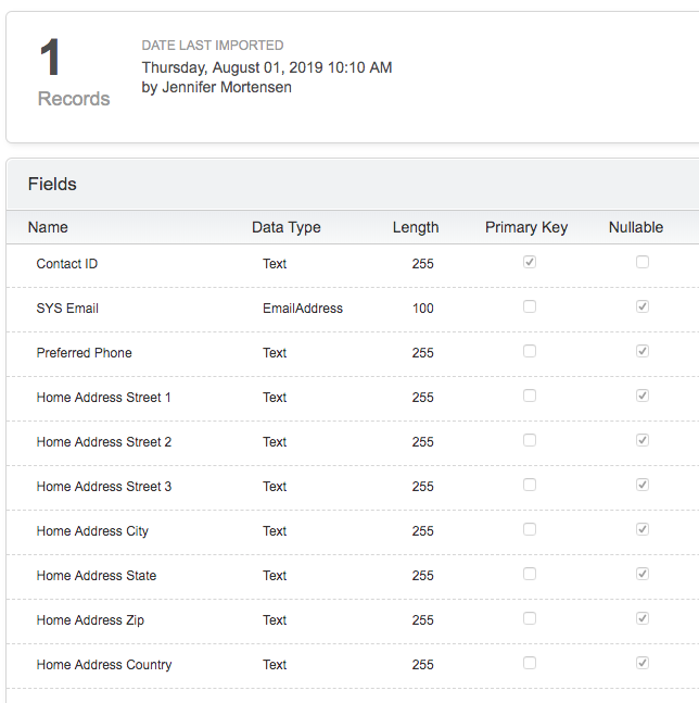 Data Extension Example