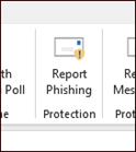 Image of Report Phishing Button in Outlook