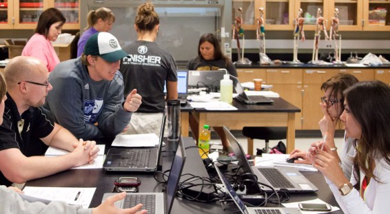 UCCS teachers learning biomedical engineering