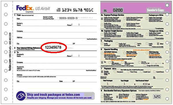 federal express tracking permission slip to allow delivery