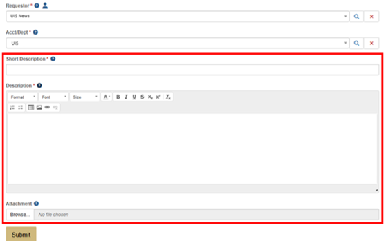 Report an Issue Webform - CU Self-Service Portal, TDX